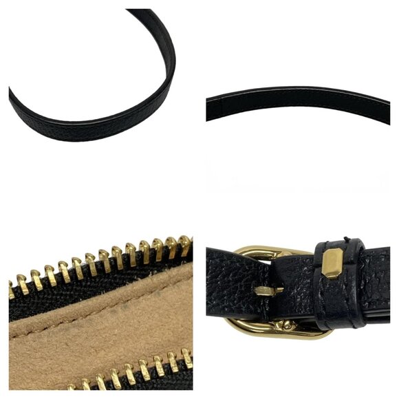 GUCCI Shelly (Web) Black Green Red Leather Shoulder Bag bran854-100325 - Picture 14 of 16